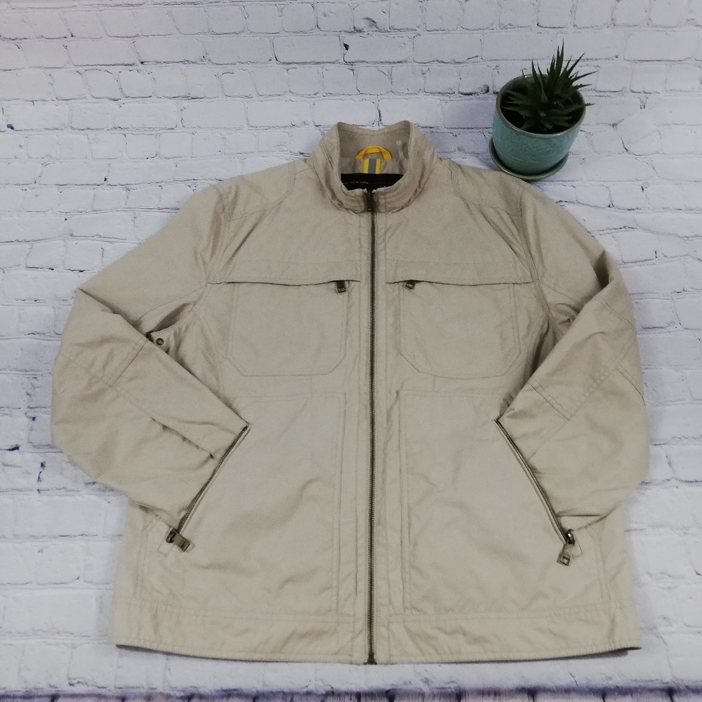 Marc New York Biker Motor Jacket Large Biege